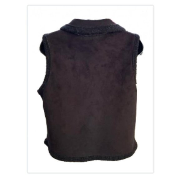 Straight Down Shearling Vest - women’s Size M - Black - Picture 3 of 4